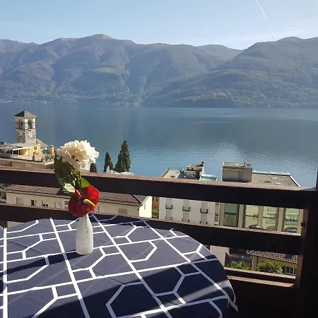 Apartment Vista Dolce - Mit Fabelhaftem Blick Ueber Daecher Von Brissago